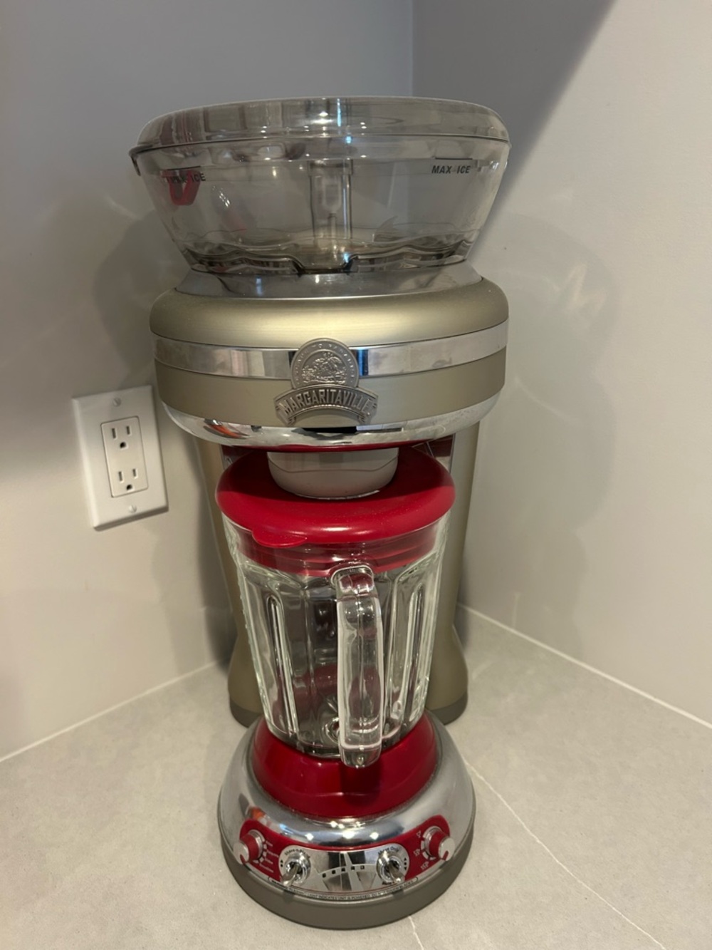 Margaritaville Silver and Red Frozen Drink Blender